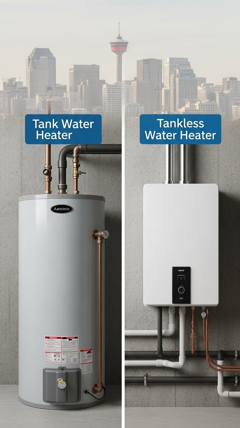 Tank vs. Tankless Water Heater Calgary